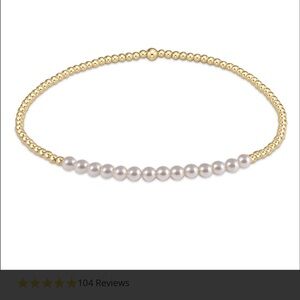 Enewton 6.25 Gold & Pearl Bracelet. New with Dust Bag